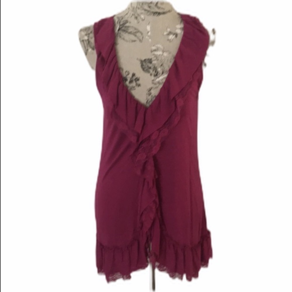 *🆕 Eyelash Ruffle Tank XL - Picture 1 of 6